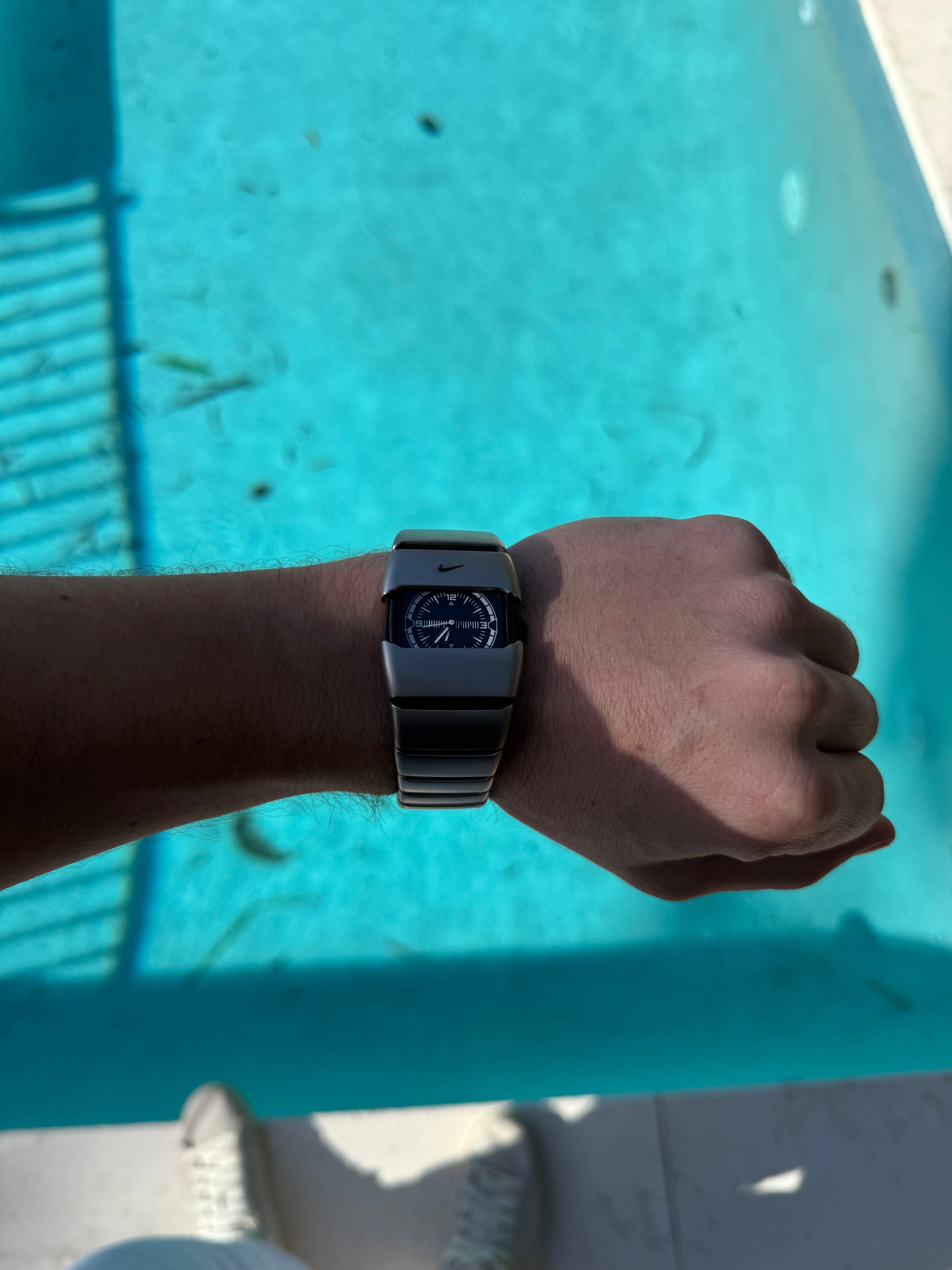 Nike D-Line Satin Silver Analogue Watch