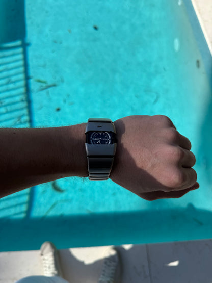 Nike D-Line Satin Silver Analogue Watch