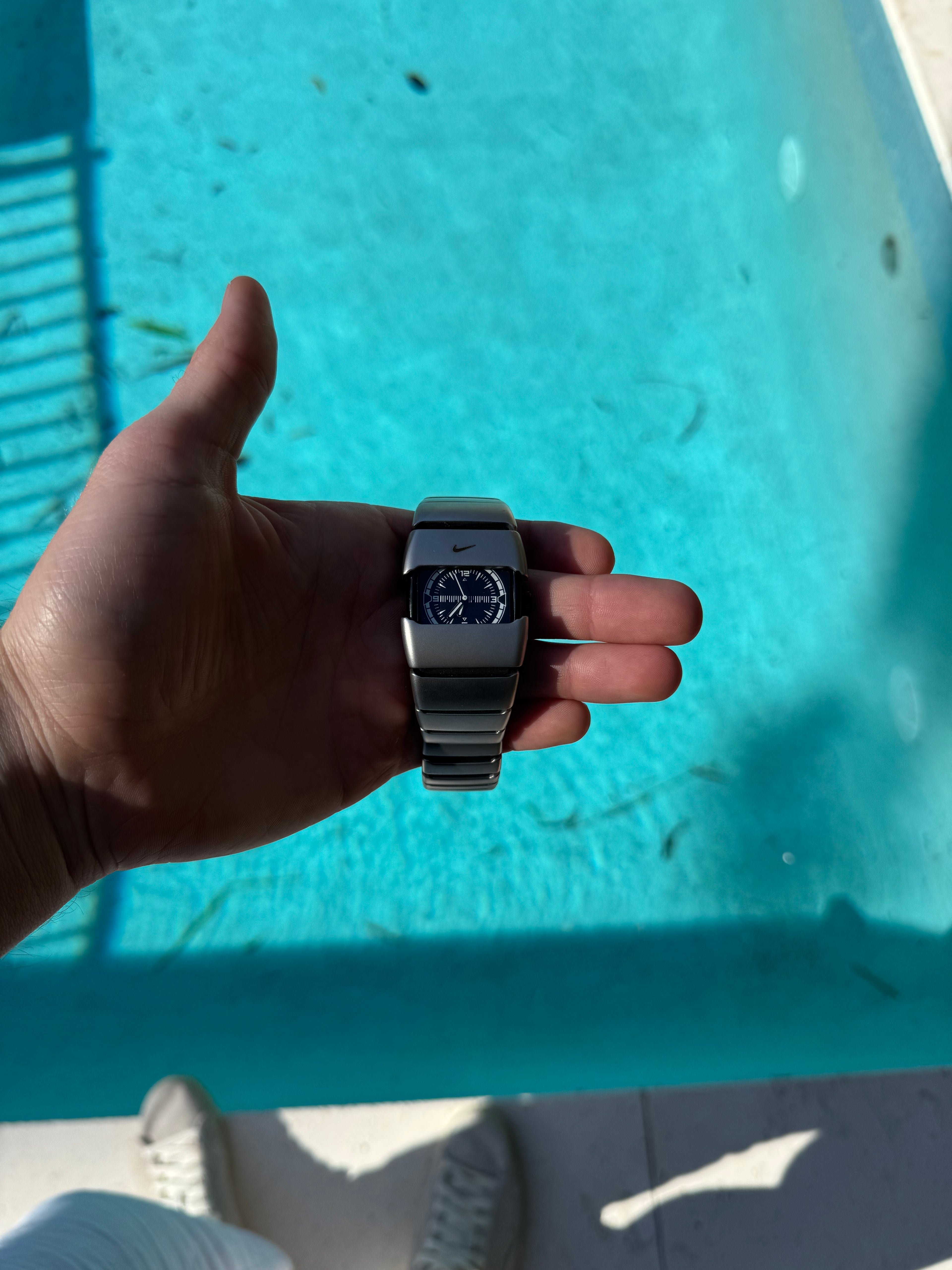 Nike D-Line Satin Silver Analogue Watch