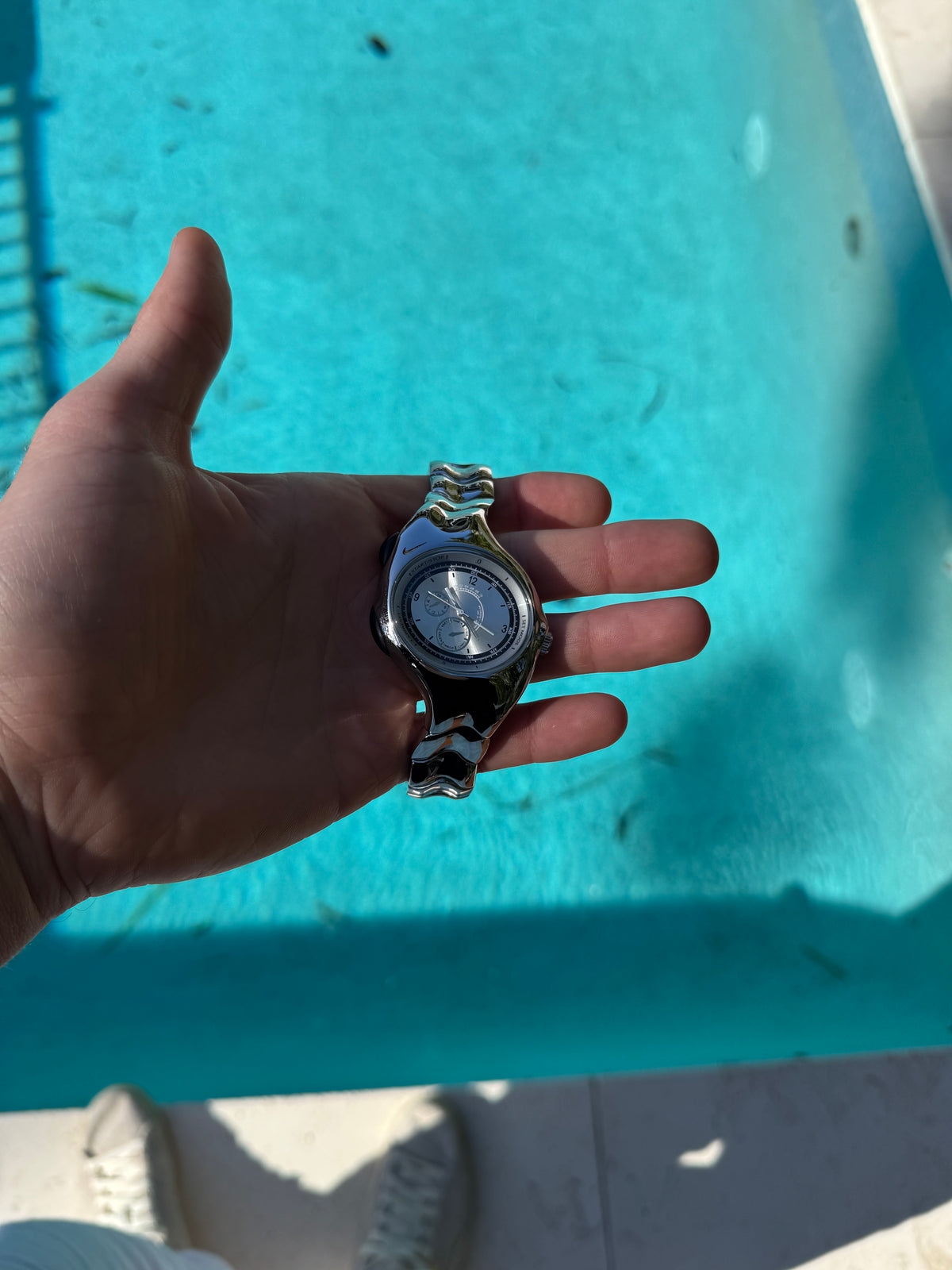 Nike Triax Chronograph Watch Silver